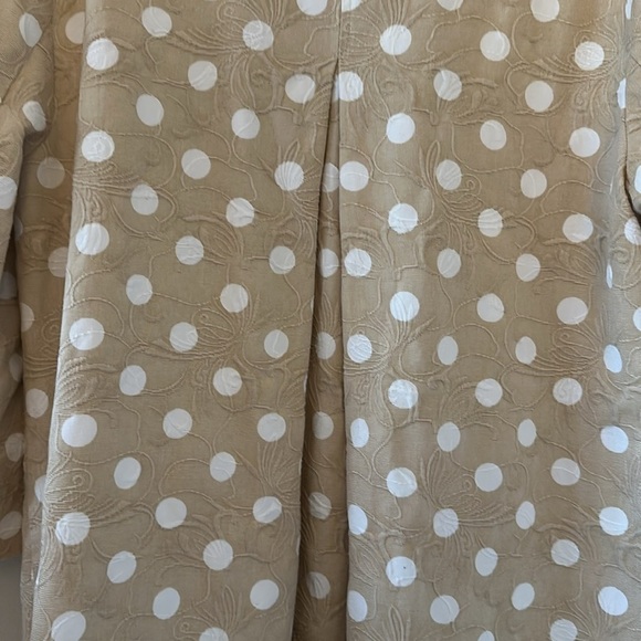 Chico’s Womens 3/4 Sleeve Polka Dot Jacket Sz 2 Large Preppy Coastal Resortwear - Picture 7 of 14